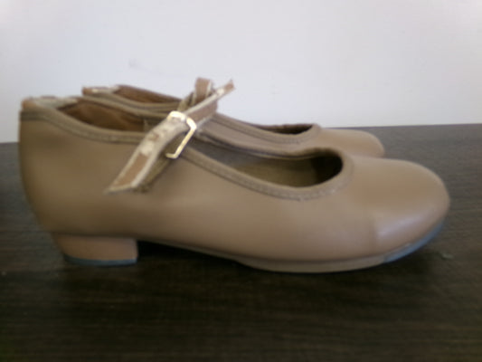 Pre-Owned Tap Shoes Danshuz 751 Little Kids 12M Tan Mary Jane Buckle