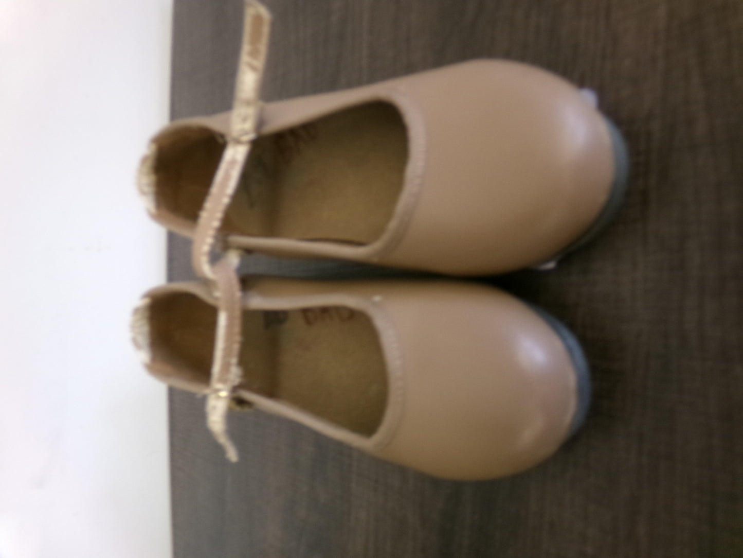 Pre-Owned Tap Shoes Danshuz 751 Little Kids 12M Tan Mary Jane Buckle