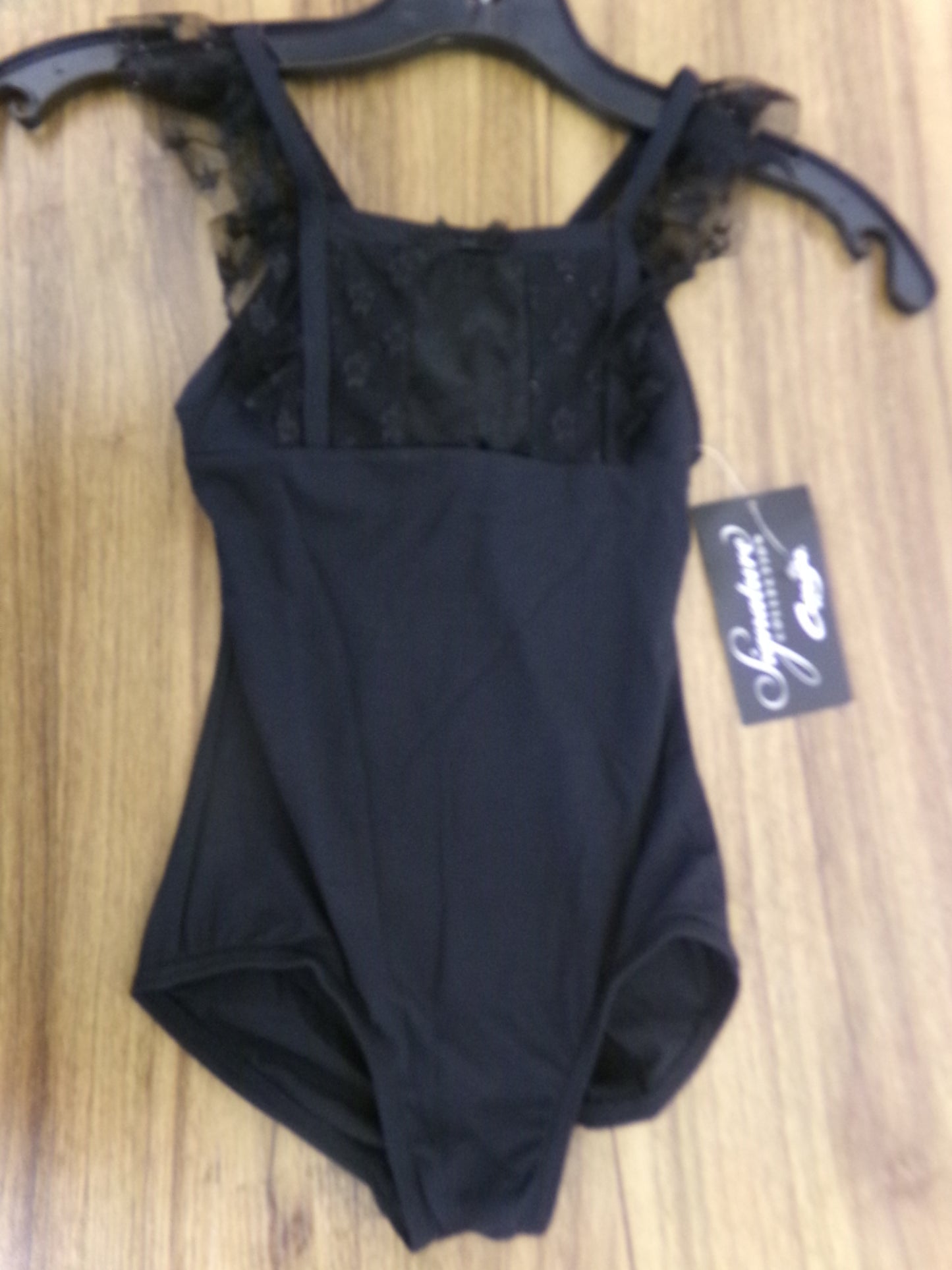 New Closeout Leotard Capezio 10040C Child Small Black Sparkle and Soft Ballet Tap Jazz