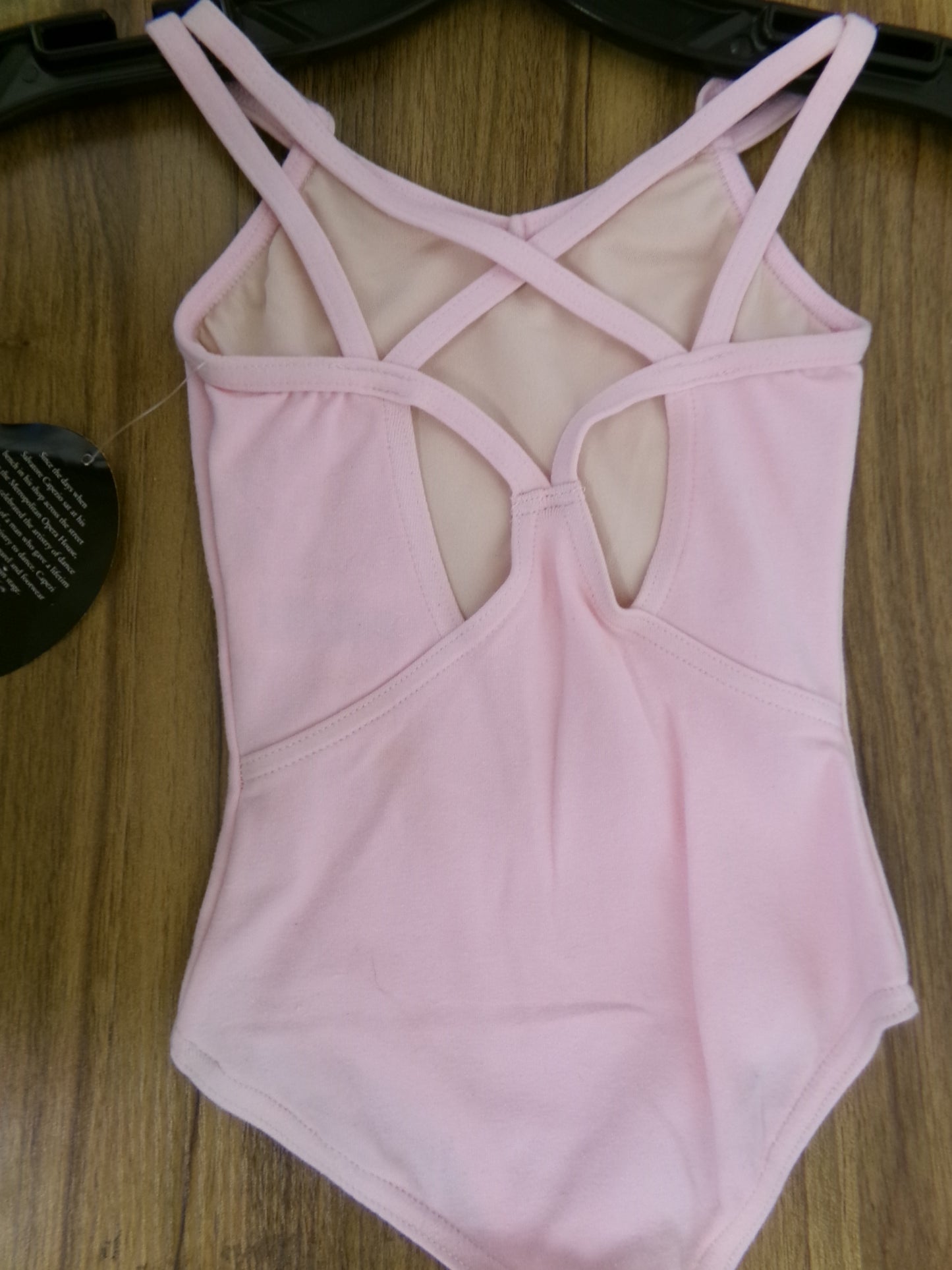 New Closeout Leotard Capezio 9820C Child Small Pink Camisole Multi-Strap Ballet