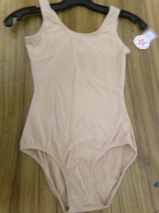 New Closeout Leotard Basic Moves Tank Cotton Beige Small Adult Ballet Jazz