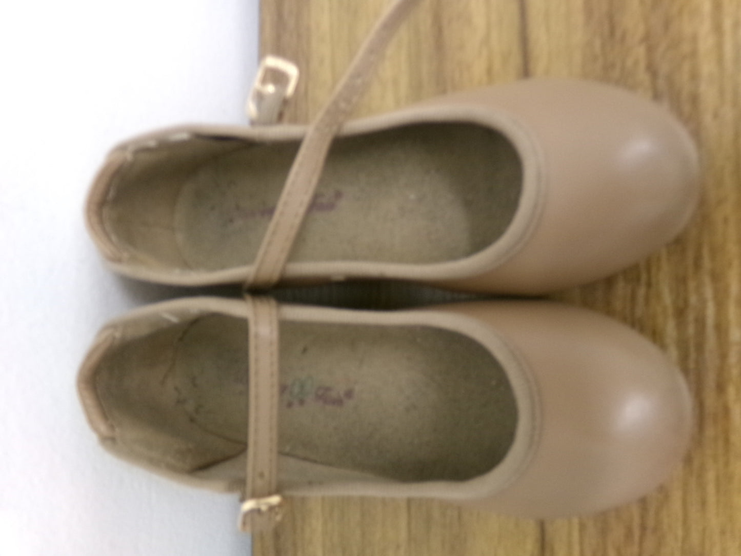 Pre-Owned Tap Shoes Dancing Fair Toddler 6.5M Mary Jane Leather Buckle
