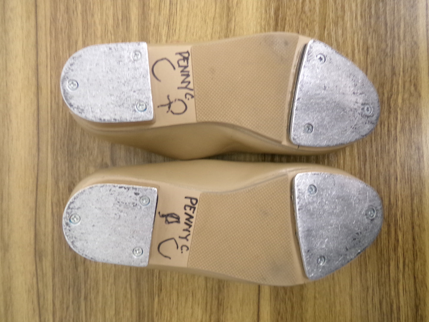 Pre-Owned Tap Shoes Revolution Style RD60014 2M Child Mary Jane Buckle Tan