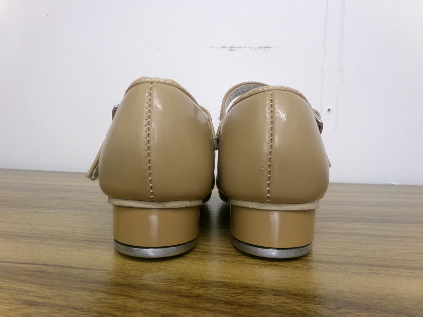 Pre-Owned Tap Shoes Revolution Style 808 12M Child Mary Jane Buckle Tan