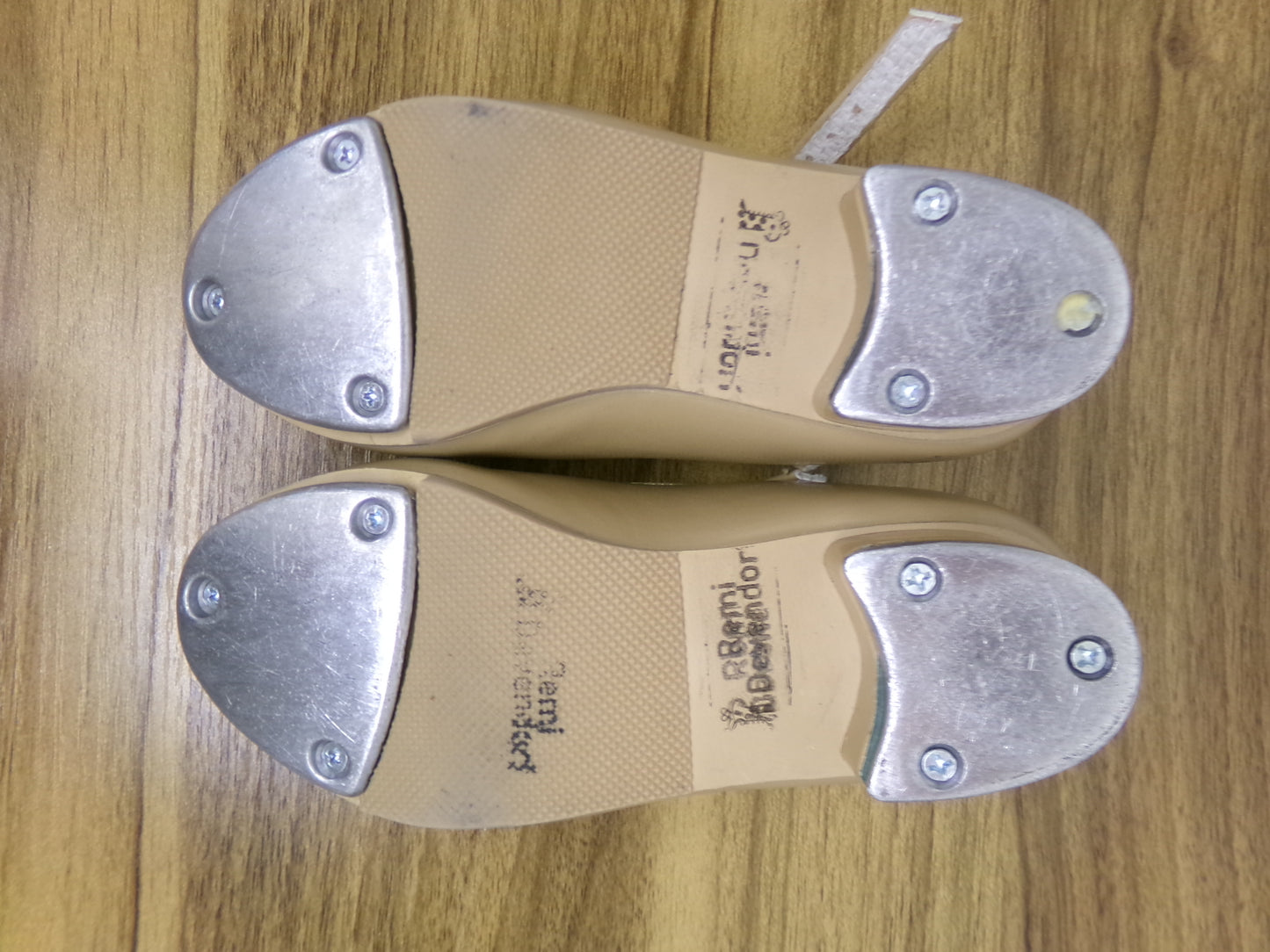 Pre-Owned Tap Shoes Revolution Style 808 12M Child Mary Jane Buckle Tan