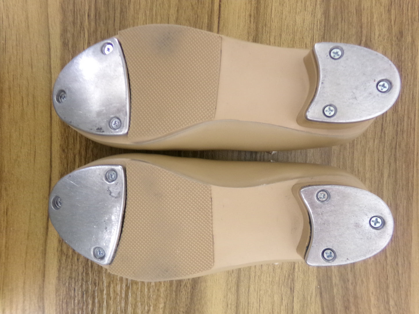Pre-Owned Tap Shoes Revolution Style 808 1.5M Child Mary Jane Buckle Tan