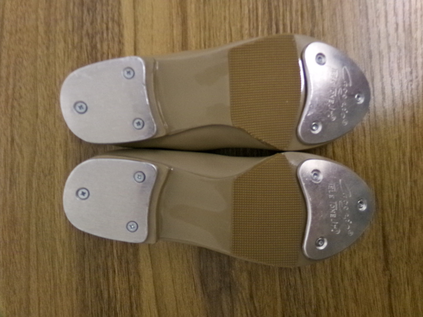 Pre-Owned Tap Shoes Capezio 8.5N Kids Tyette Leather & Elastic Student