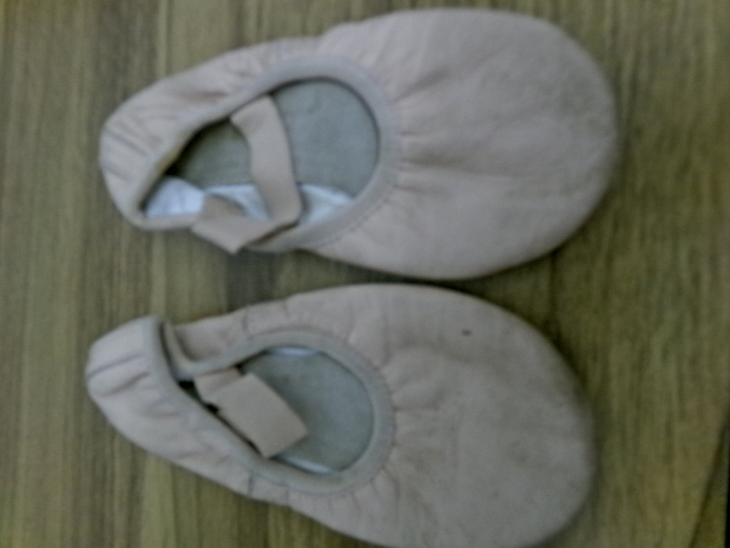 Pre-Owned Ballet Shoes Weissman W450 13M Kids Straps No Tie Full Sole