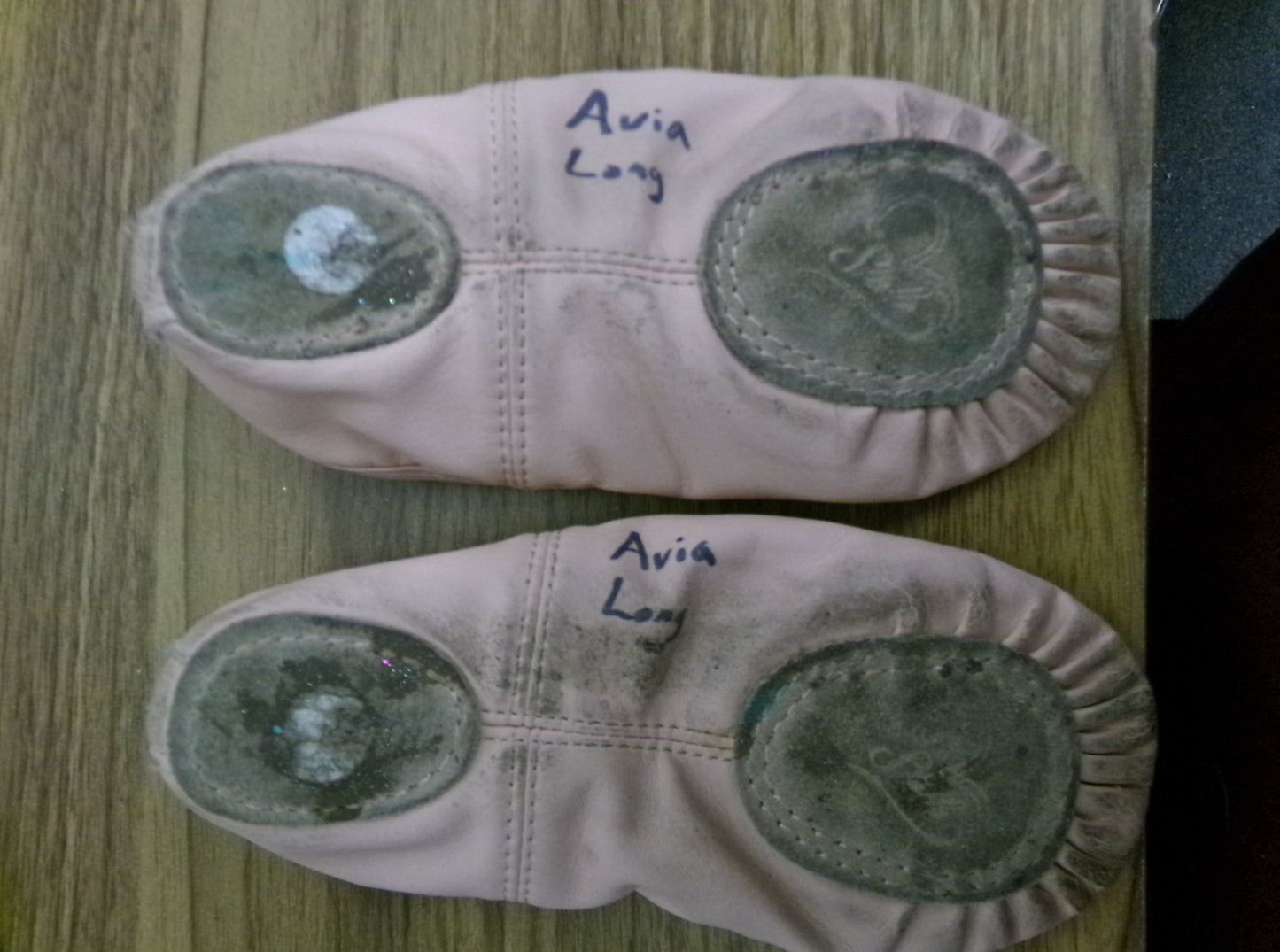 Pre-Owned Ballet Shoes Stelle 12M Child Canvas Split Sole Cross Straps Pink