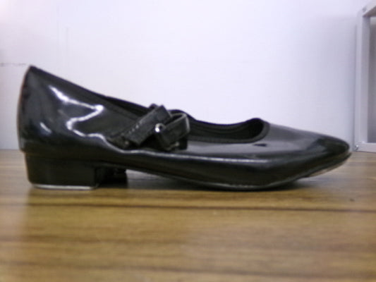 Pre-Owned Tan Tap Shoes ABT Kids 1.5 Mary Jane Patent Leather Loop Strap