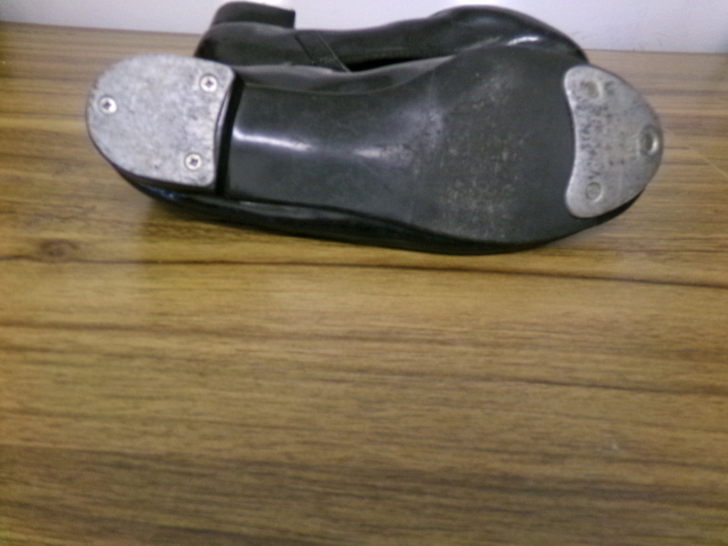 Pre-Owned Tan Tap Shoes ABT Kids 1.5 Mary Jane Patent Leather Loop Strap