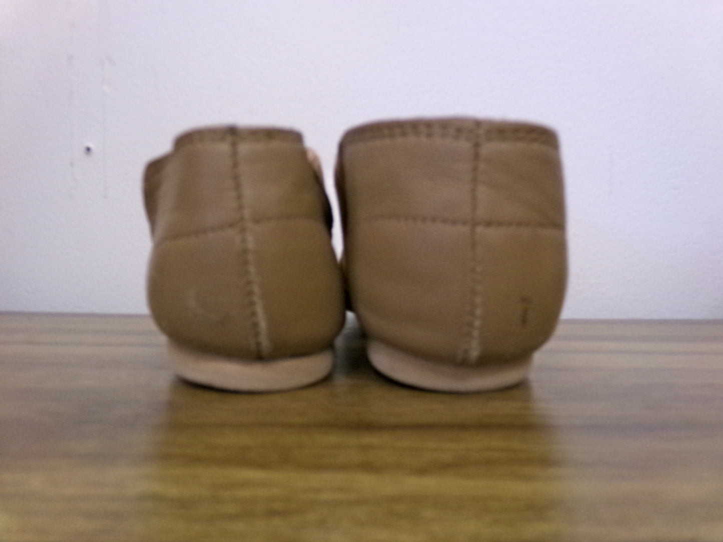 Pre-Owned Jazz Shoes Dance Class Girls 1M Child Slip On Leather Split Sole