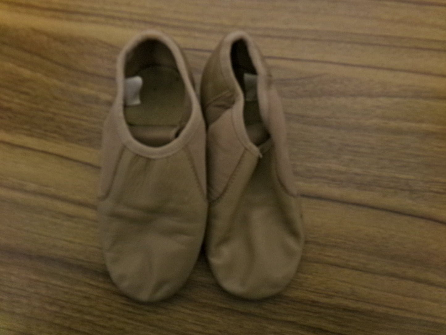 Pre-Owned Jazz Shoes DanzNMotion Kids 2.5M Slip On Leather Split Sole