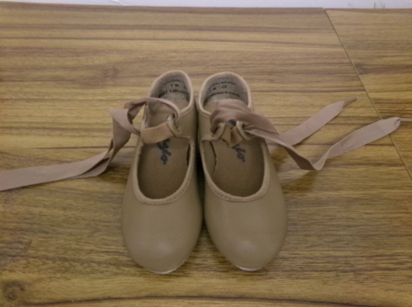 Pre-Owned Tap Shoes Capezio Toddler Kids 7W Tyette Man Made Elastic Student