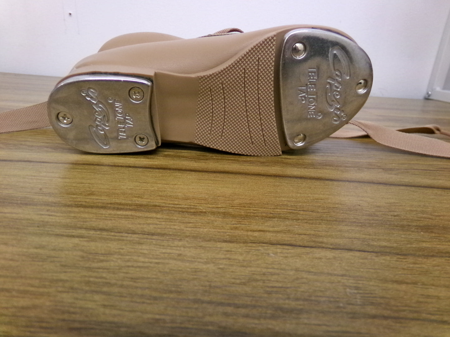 Pre-Owned Tap Shoes Capezio Toddler Kids 7M Tyette Man Made Elastic Student