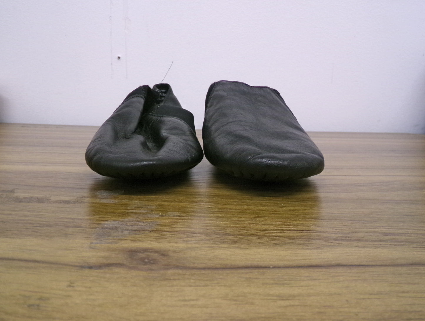 Pre-Owned Jazz Shoes So Danca 3M JZ43 Black Kids Pull On Leather Split Sole