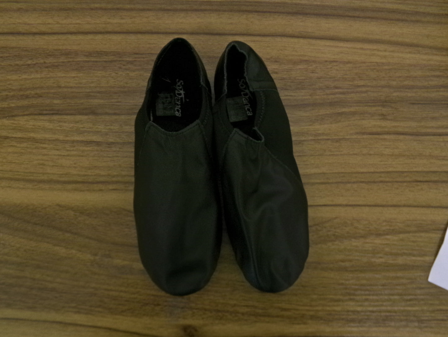 Pre-Owned Jazz Shoes So Danca 9M JZ43 Black Kids Pull On Leather Split Sole