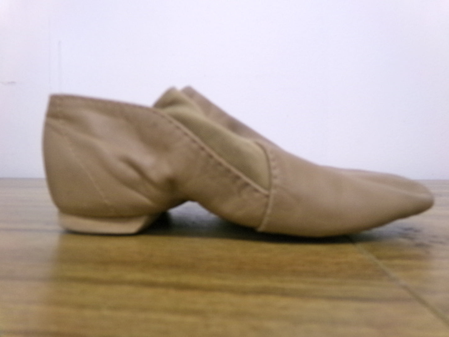 Pre-Owned Jazz Shoes Basic Child 10M Tan Leather Slip On Split Sole