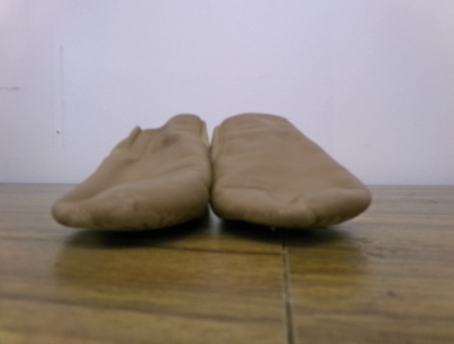 Pre-Owned Jazz Shoes Basic Child 10M Tan Leather Slip On Split Sole