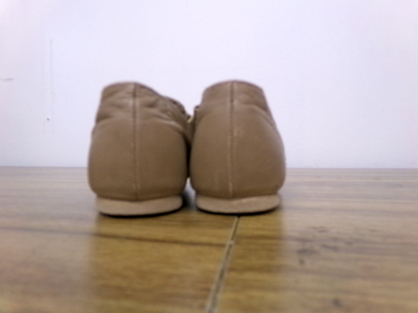 Pre-Owned Jazz Shoes Basic Child 10M Tan Leather Slip On Split Sole