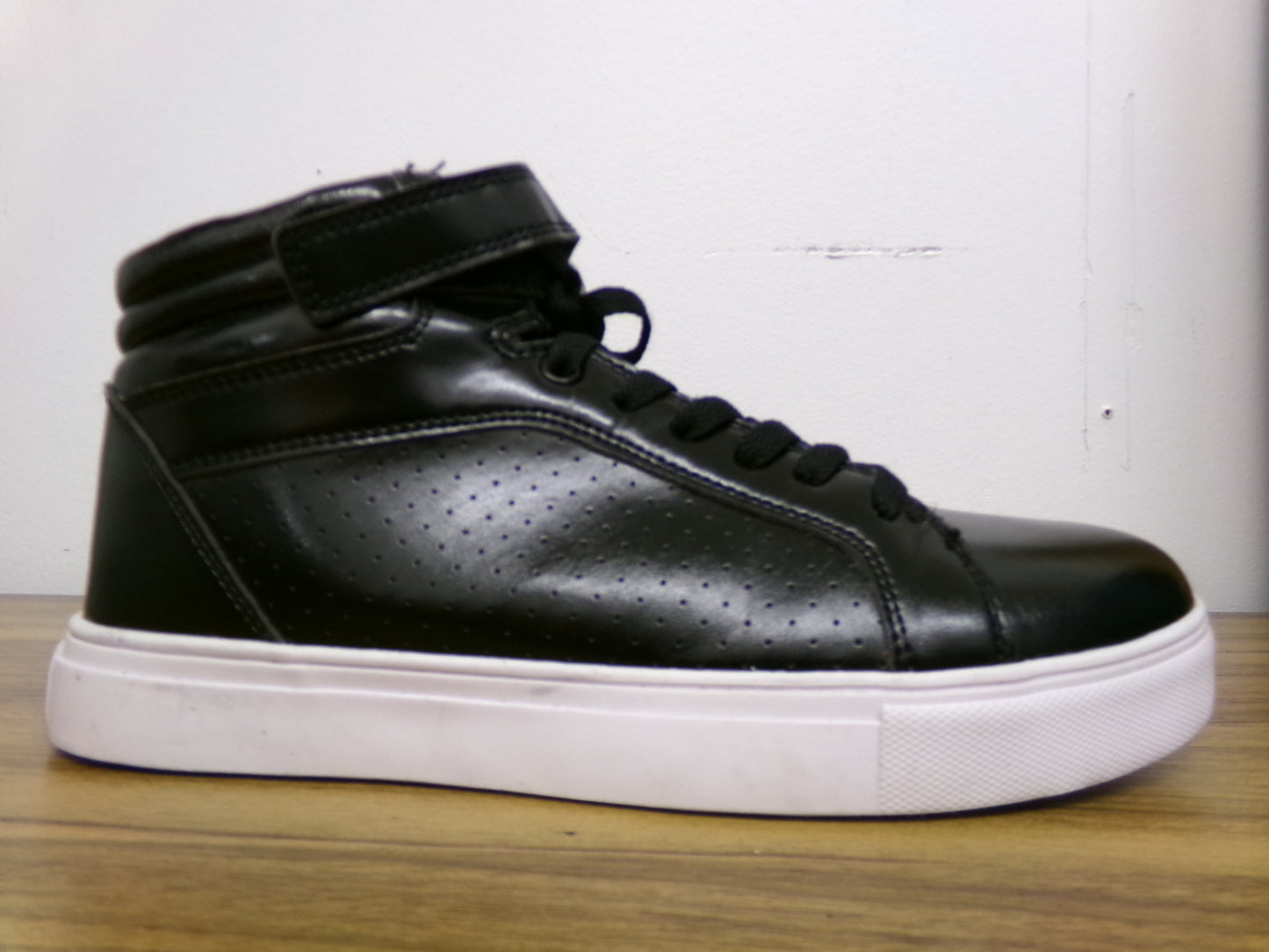 Pre-Owned Hip Hop Shoes Weissman Kids 7.5M Sneakers Vinyl Black