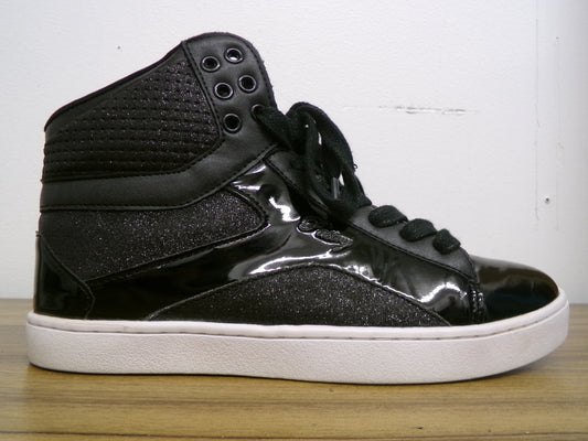 Pre-Owned Hip Hop Shoes Pastry Youth 8M High Top Sneakers Leather Lace Up Rubber