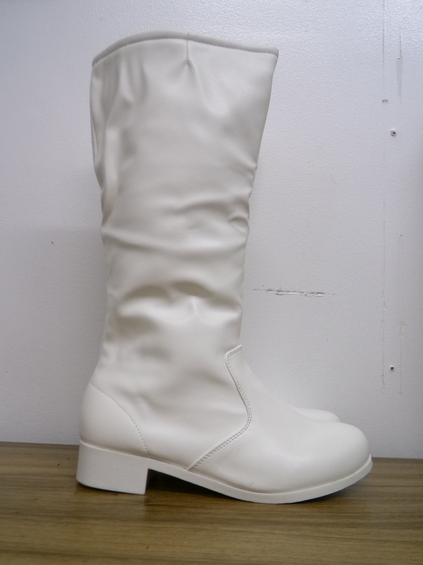 Pre-Owned Parade Shoes Gotham 8.5M Knee High Zip Up Rubber Soles