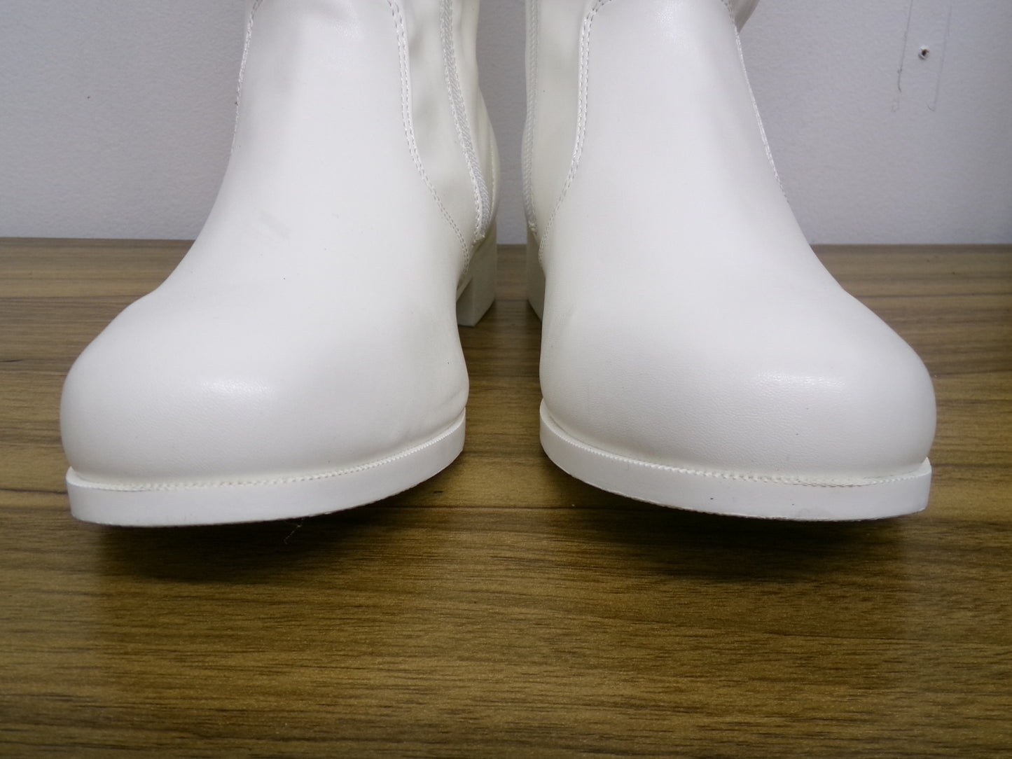 Pre-Owned Parade Shoes Gotham 8.5M Knee High Zip Up Rubber Soles