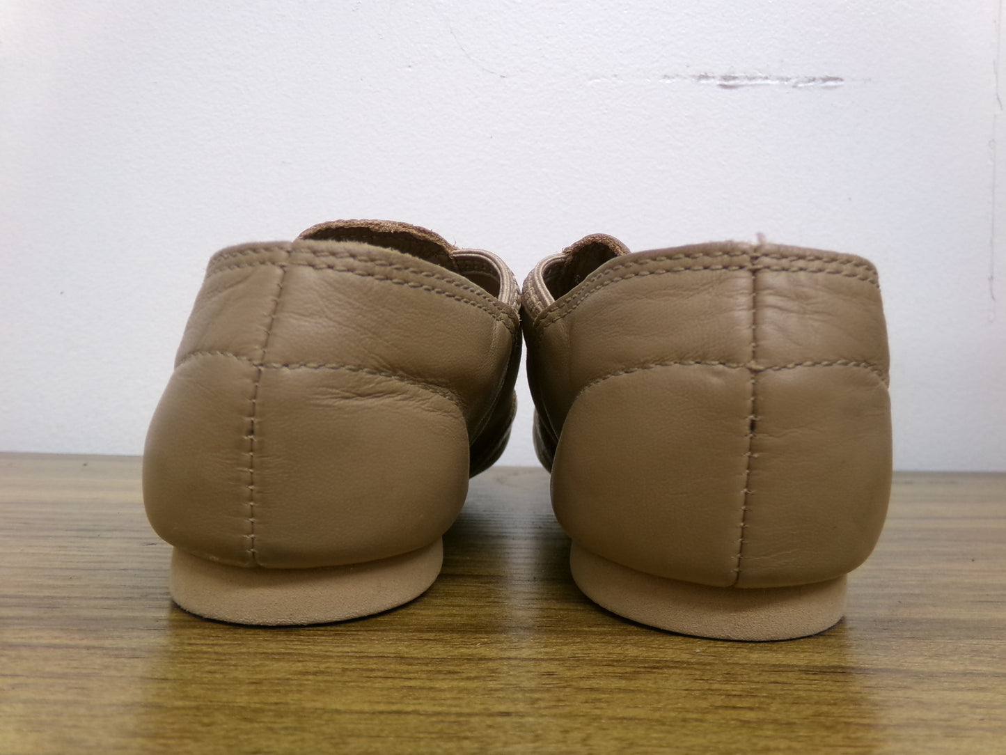 Pre-Owned Jazz Shoes Capezio EJ2 3.5M Tan Leather Split Sole