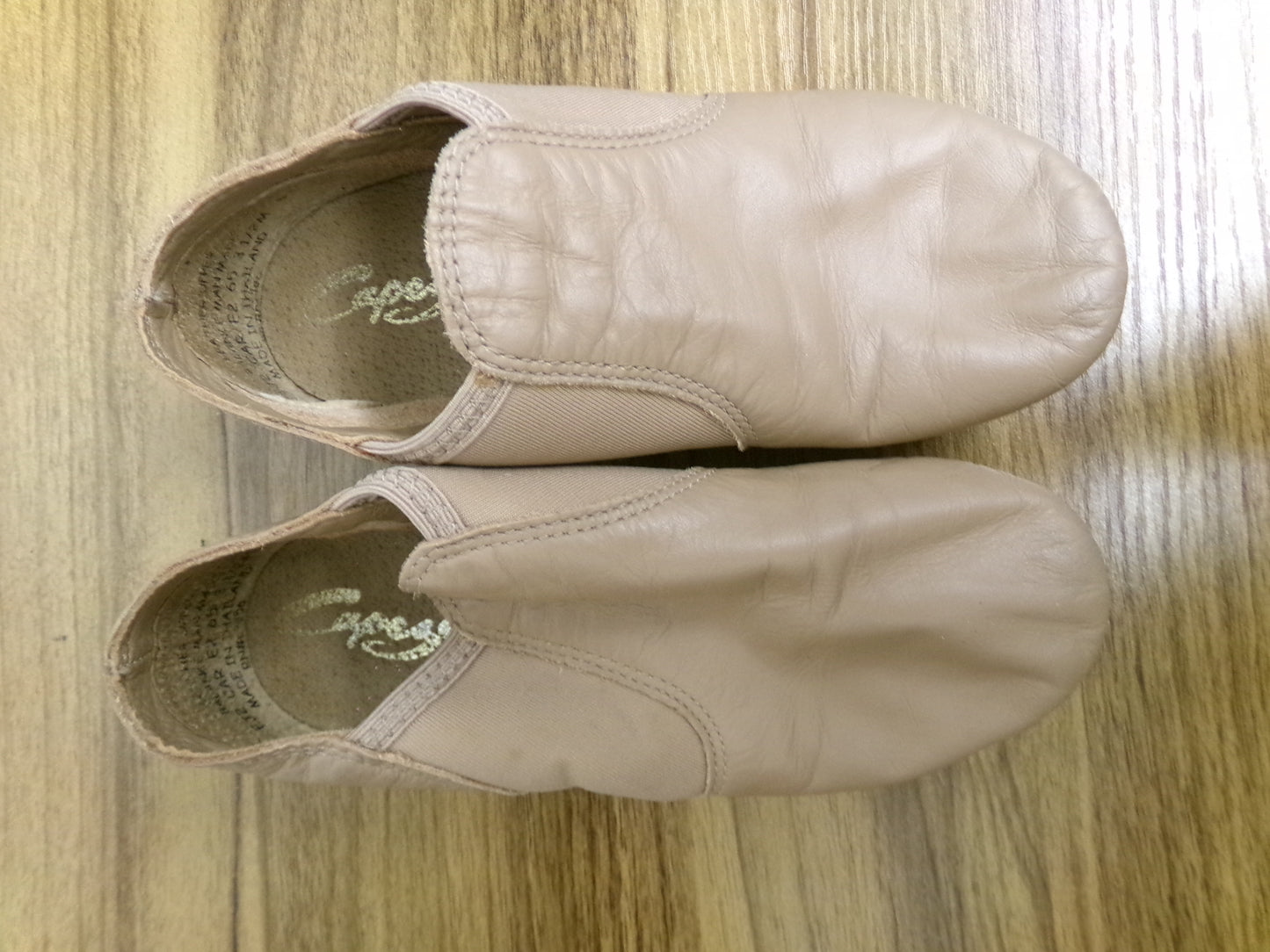 Pre-Owned Jazz Shoes Capezio EJ2 3.5M Tan Leather Split Sole
