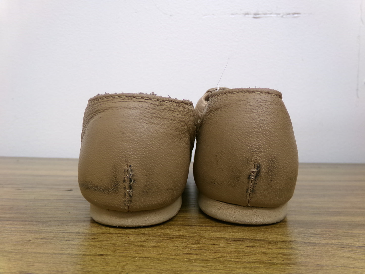 Pre-Owned Jazz Shoes So Danca 11.5 JZ43 Tan Adult Pull On Leather Split Sole