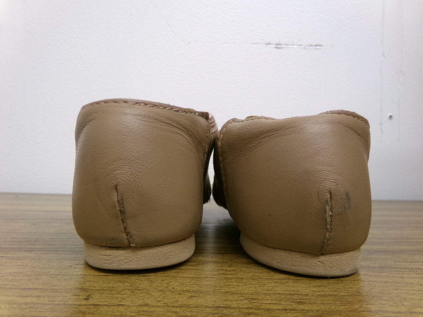 Pre-Owned Jazz Shoes So Danca 12.5 JZ43 Tan Pull On Leather Split Sole
