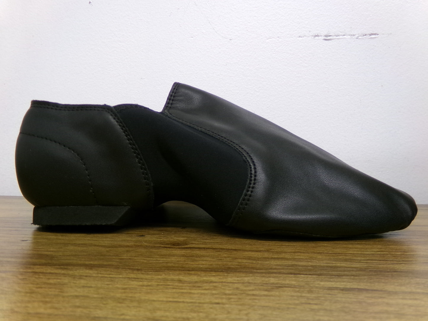 Pre-Owned Jazz Shoes 9M Black Kids Pull On Leather Split Sole