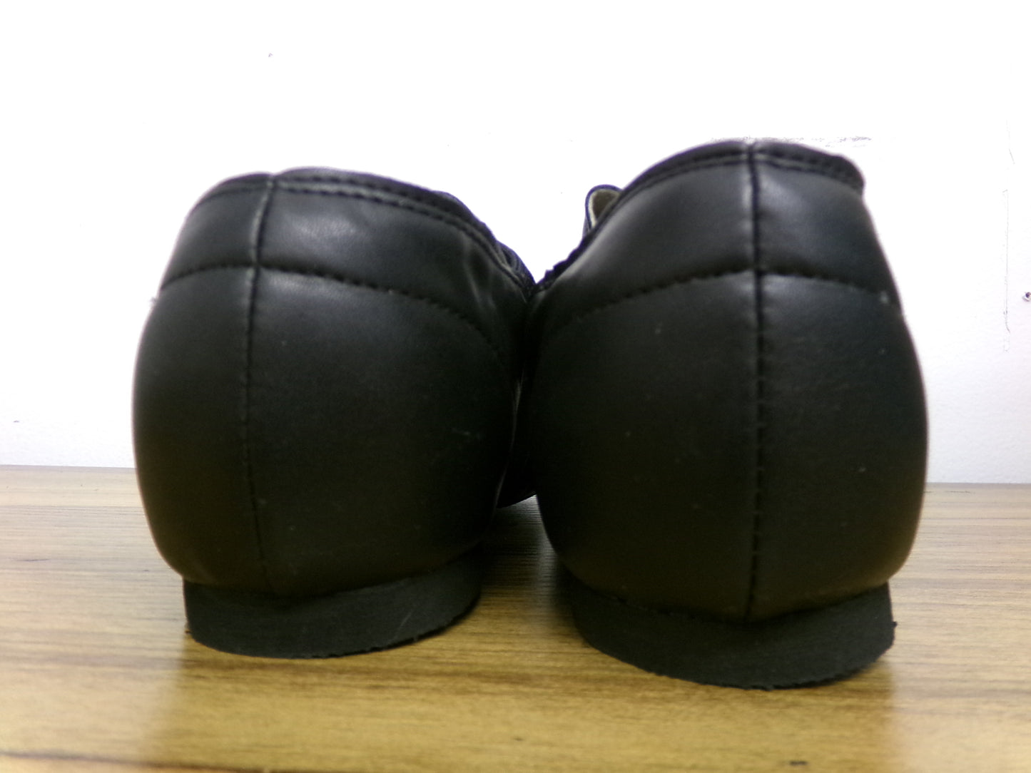 Pre-Owned Jazz Shoes 9M Black Kids Pull On Leather Split Sole