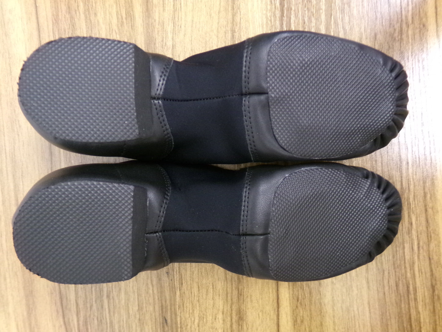 Pre-Owned Jazz Shoes 9M Black Kids Pull On Leather Split Sole