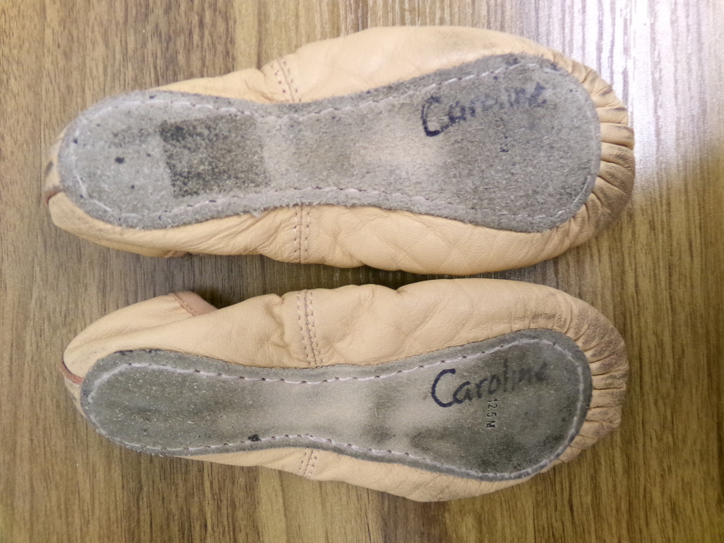 Pre-Owned Ballet Shoes DUX Dance Kids 12.5M Man Made Full Sole
