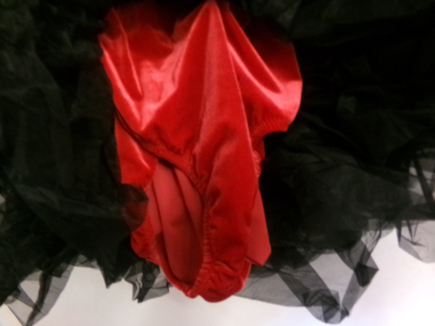 Pre-Owned Costume Medium Adult Red Velvet Curtain Call Ballet Tap Jazz Tutu