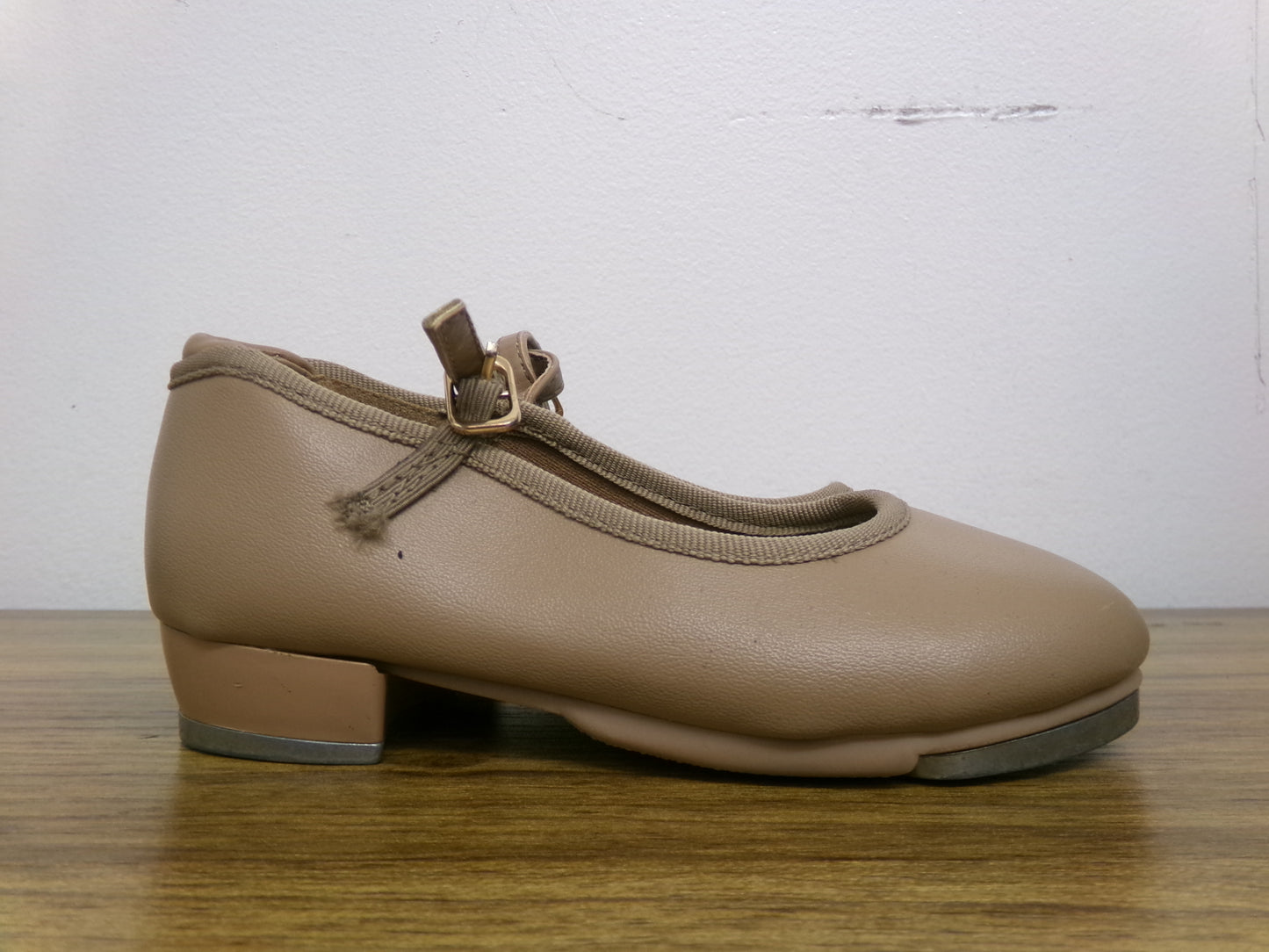 Pre-Owned Tap Shoes Dancing Fair Toddler 1.5M Mary Jane Leather Buckle