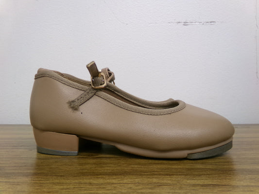 Pre-Owned Tap Shoes Dancing Fair Toddler 8.5M Mary Jane Leather Buckle