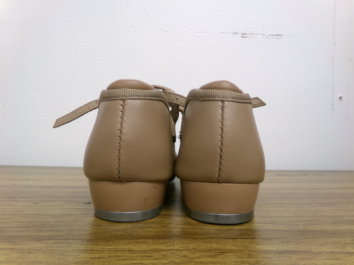 Pre-Owned Tap Shoes Dancing Fair Toddler 1.5M Mary Jane Leather Buckle