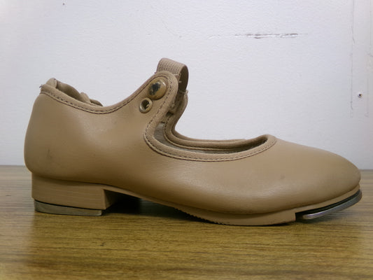 Pre-Owned Tap Shoes Capezio 10.5 Kids Tyette Leather & Elastic Student