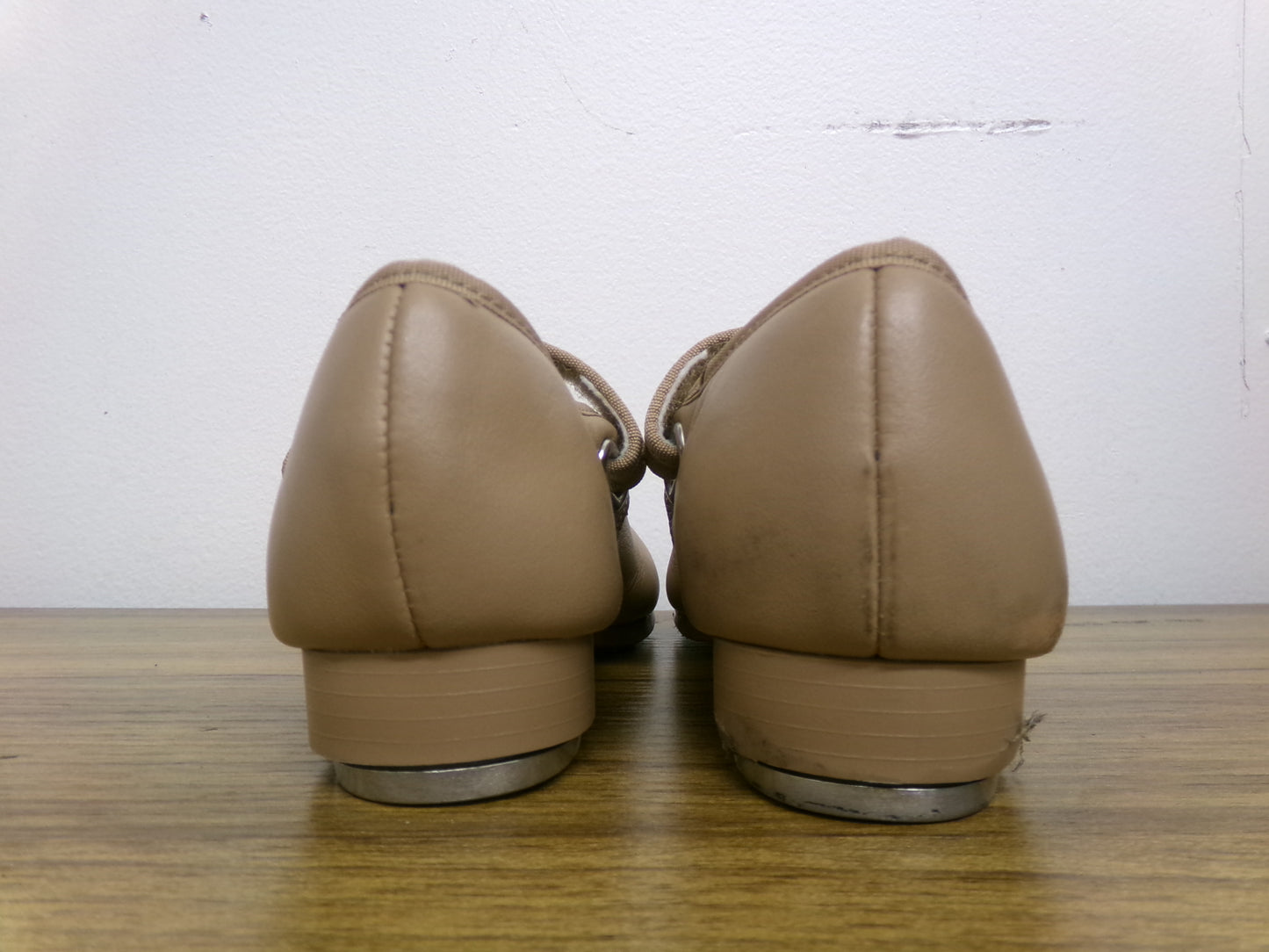 Pre-Owned Tap Shoes Capezio Toddler 13 Jane Leather Buckle Tan