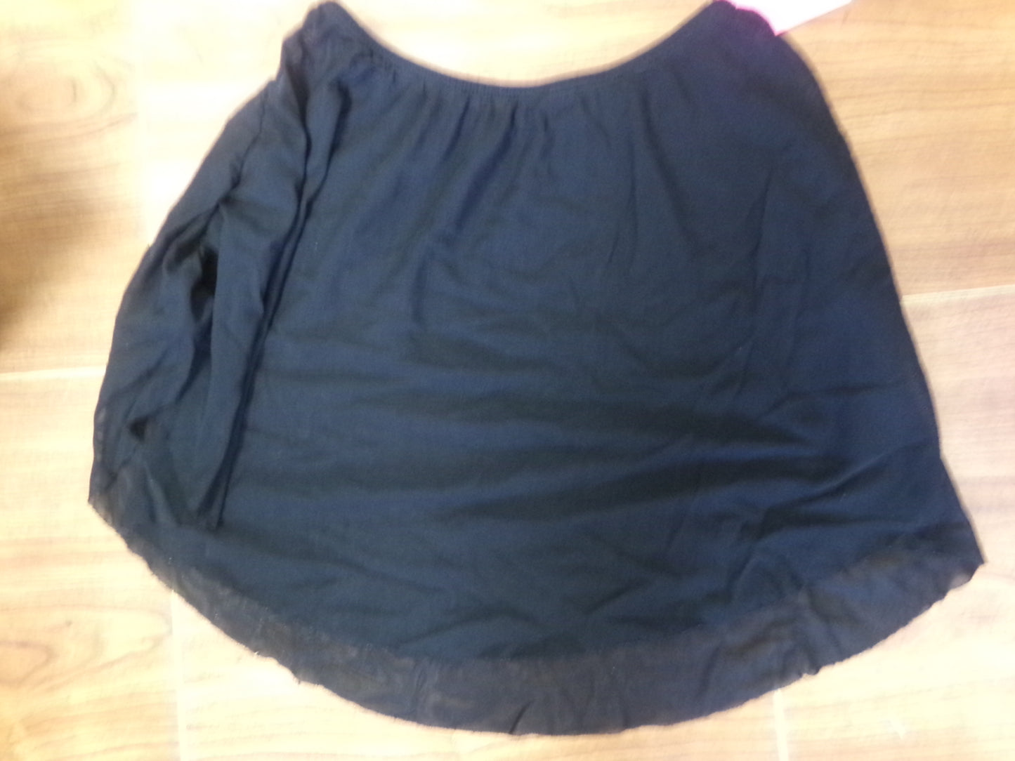 Pre-Owned Skirt Basic Medium Child 10-12 Black Ballet Pointe Ruched Sides