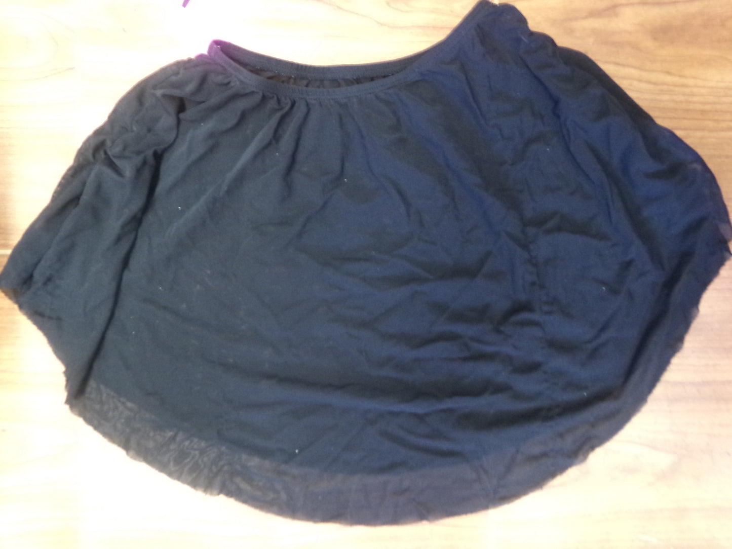 Pre-Owned Skirt Basic Medium Child 10-12 Black Ballet Pointe Ruched Sides