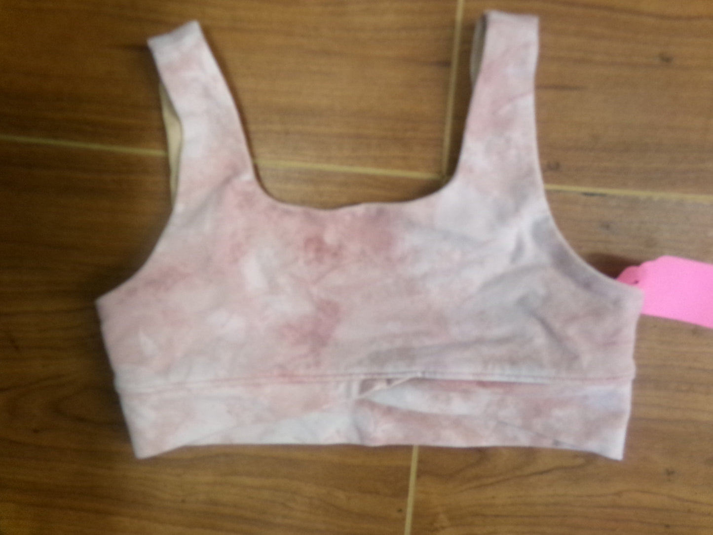 Pre-Owned Sports Bra Old Navy Medium Child Pink Tie Dye Gymnastics Dance