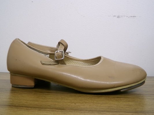 Pre-Owned Tap Shoes Revolution Style 826 3M Child Mary Jane Buckle Tan