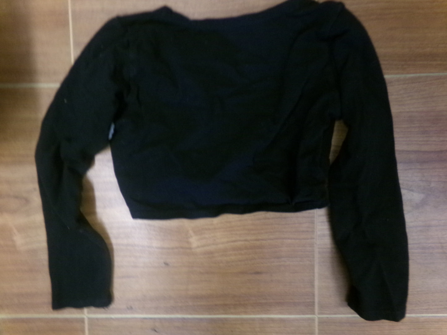 Pre-Owned Crop Shrug Sweater No Brand Large Child BLACK Ballet