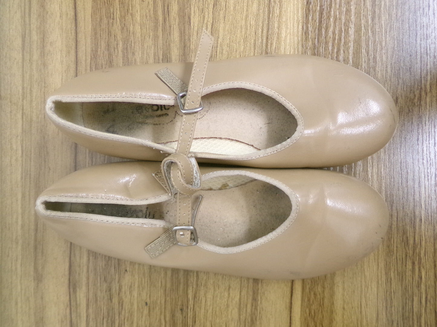 Pre-Owned Tap Shoes Revolution Style 826 3M Child Mary Jane Buckle Tan