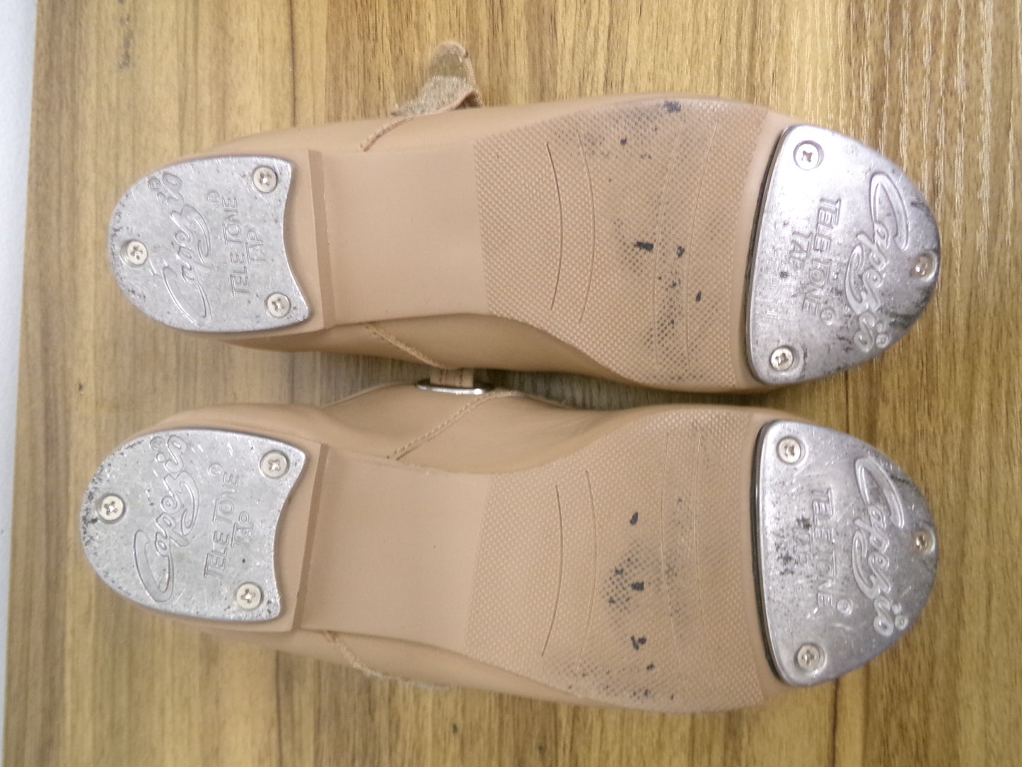 Pre-Owned Tap Shoes Capezio Kids 1.5M Mary Jane Leather Buckle