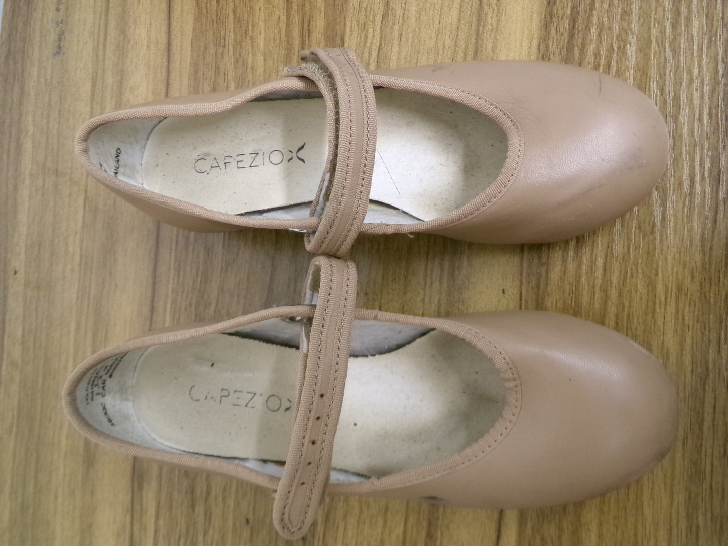 Pre-Owned Tap Shoes Capezio Kids 1.5M Mary Jane Leather Buckle